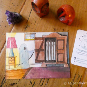 Illustration à l'Aquarelle Armoire fantome