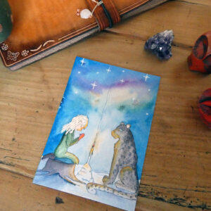 carte postale lueur de chandelle la panthere loir