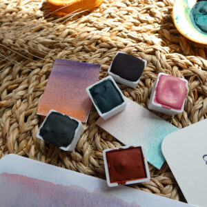 aquarelle artisanale les médiévales