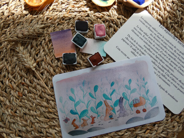 aquarelle artisanale les médiévales