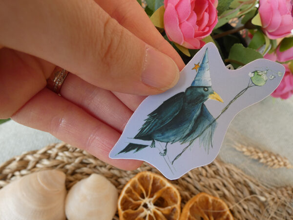 sticker hernest corbeau magicien la panthere loir