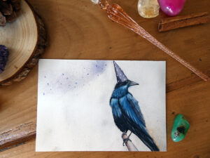 Le corbeau magicien - Impression d'Art