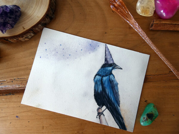 Le corbeau magicien - Impression d'Art – Image 2