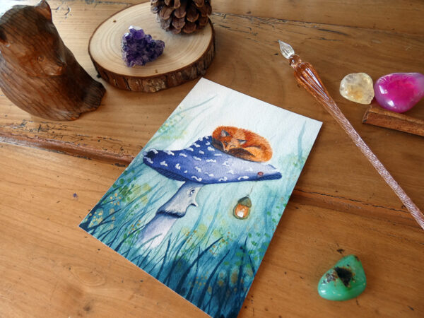 Un renard sur un Champifée ! - Impression d'Art – Image 3