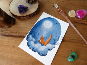 Un renard dans le coton - Impression d'Art