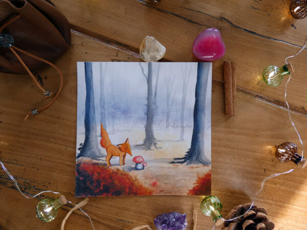 L'automne de Petit Renard - Impression d'Art