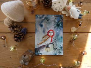 La chouette porteuse de lumière - Impression d'Art