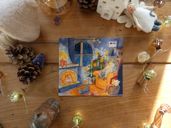 Un hérisson cosy - Impression d'Art – Image 2