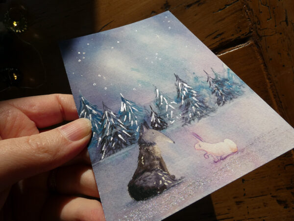 Le loup et le lapin - Impression d'Art – Image 2