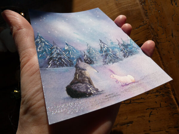 Le loup et le lapin - Impression d'Art – Image 3