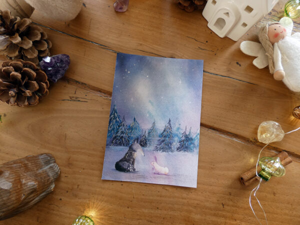 Le loup et le lapin - Impression d'Art – Image 4