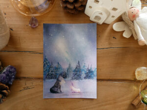 Le loup et le lapin - Impression d'Art