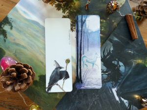 Marque page "La biche sous la Lune"