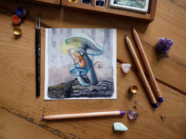 La souris magicienne - Impression d'Art