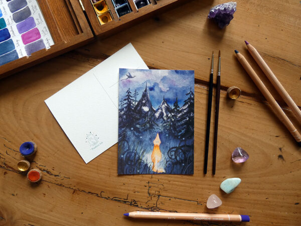 Le renard et le dragon - Impression d'Art