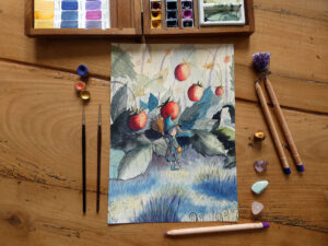 Mara dans les Fraises - Impression d'Art