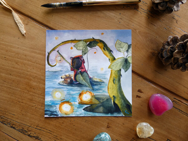 La souris cartographe - Impression d'Art