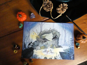 Le dragon endormi - Impression d'Art