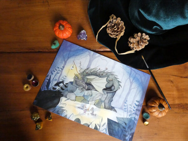 Le dragon endormi - Impression d'Art – Image 2