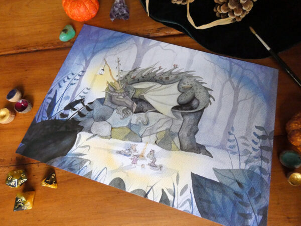 Le dragon endormi - Impression d'Art – Image 3