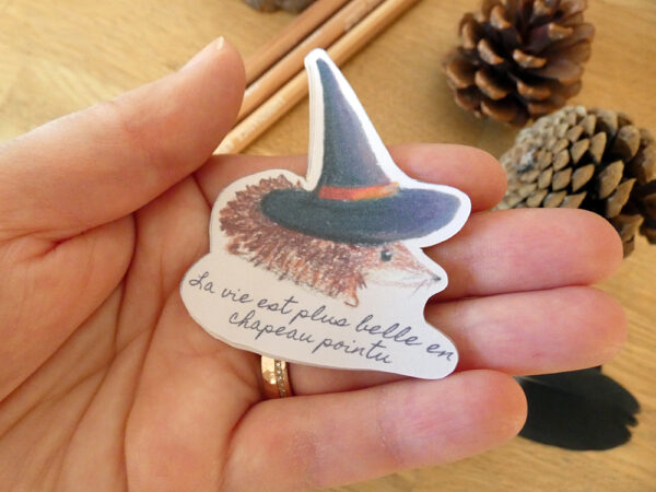 Stickers "Hérisson sorcier"