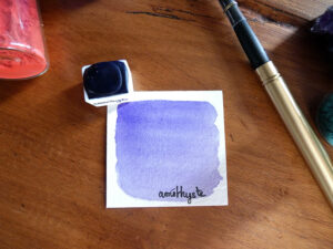 "Améthyste" - Demi-godet d'aquarelle