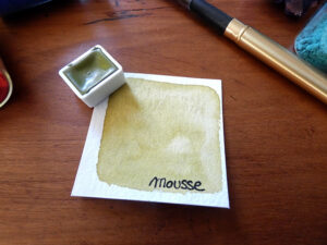 "Mousse" - Demi-godet d'aquarelle