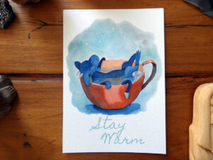 Dragonnet "Stay Warm" - Impression d'Art