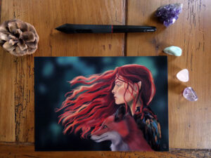 La Druidesse - Impression d'Art