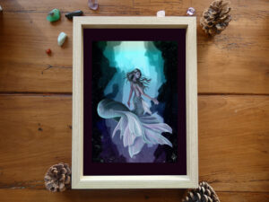 La sirène des Abysses - Illustration fantasy