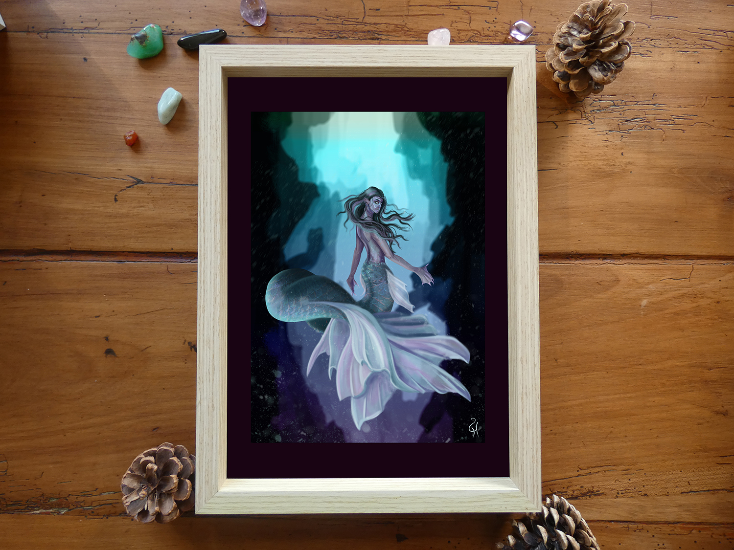 La sirène des Abysses - Illustration fantasy