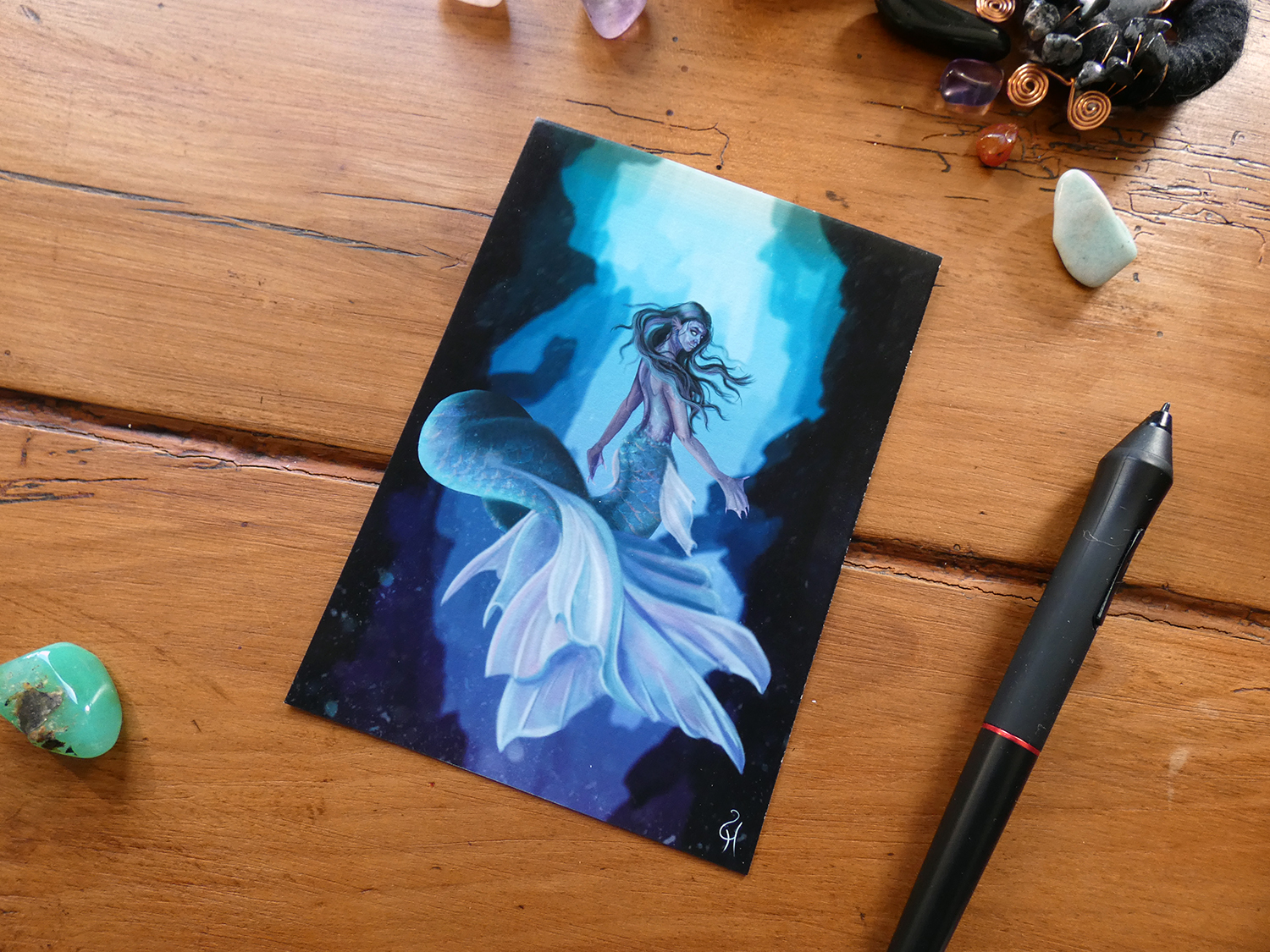La sirène des Abysses - Illustration fantasy – Image 4