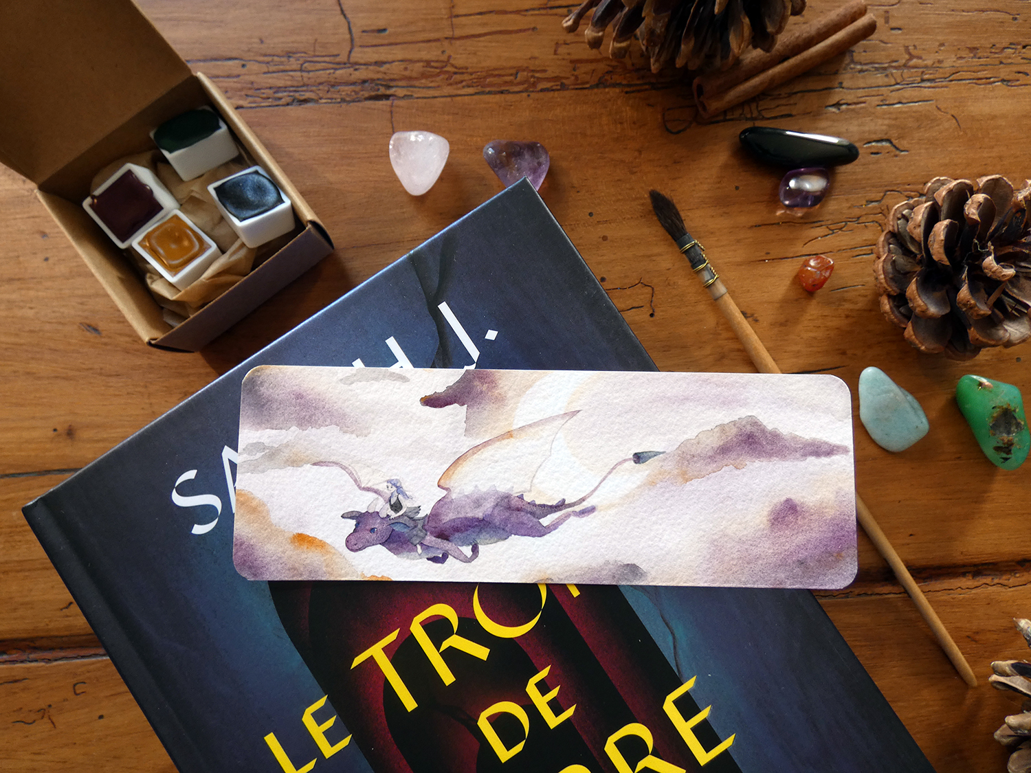 Marque page "La dragonnière"